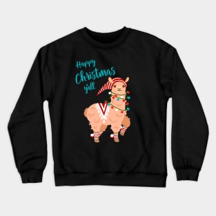 Happy Christmas Llama Crewneck Sweatshirt